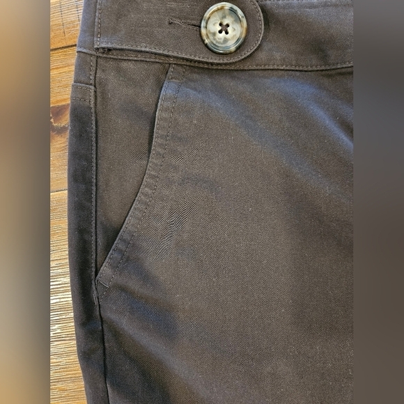 NWT TALBOTS CHOCOLATE BROWN STRETCH BOOT CUT PANTS SIZE 8 PETITE - Picture 9 of 14